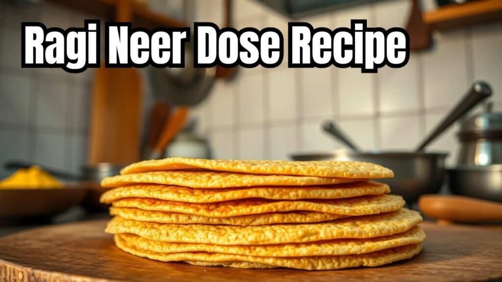 Gluten Free Ragi Paripu Neer Dosa Recipe